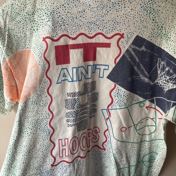 Vintage Sun Sportswear Graphic Tee Basketball Hoops Single Stitch 80s 90s XS - Picture 7 of 7